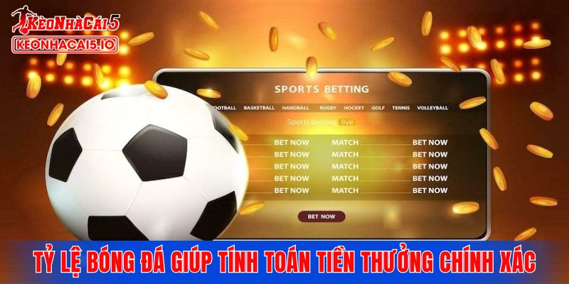 Tỷ lệ bóng đá giúp tính toán tiền thưởng chính xác